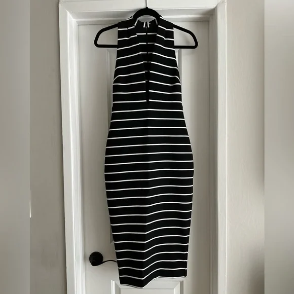 Bec + Bridge Dresses | Bec & Bridge Sleeveless Blk & WHT Striped Dress | Color: Black/White | Size: 4 | Affluentfinds's Closet